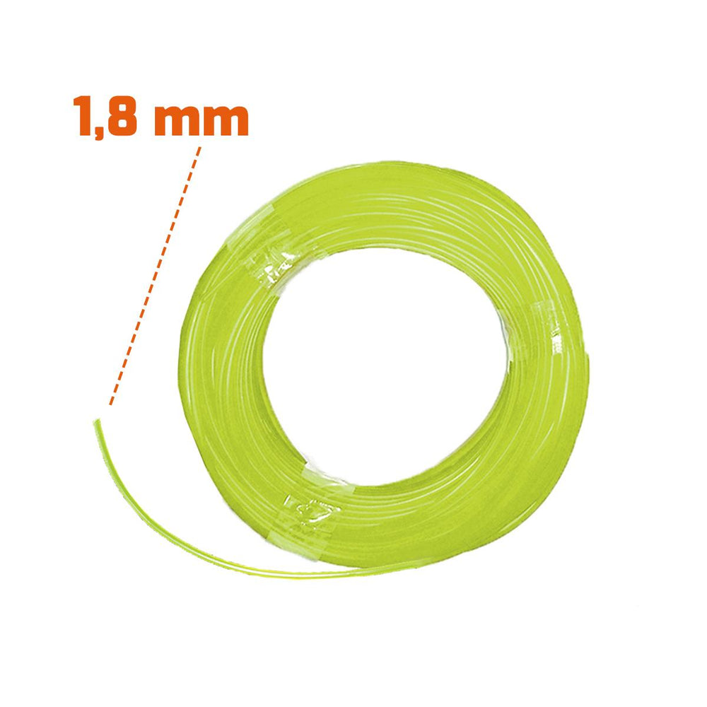 Fio de Nylon 1,8 mm Para Aparador de Grama 20m de Comprimento - Tramontina 78796284