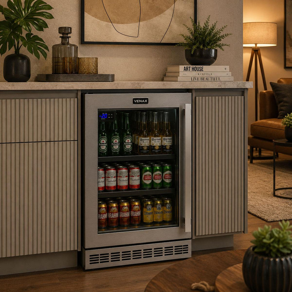 Cervejeira Top Light-in Emb. Inox Porta Invertida 82l 0ºc a -6ºc Expvqtlin100pi S40 220v Venax 40850