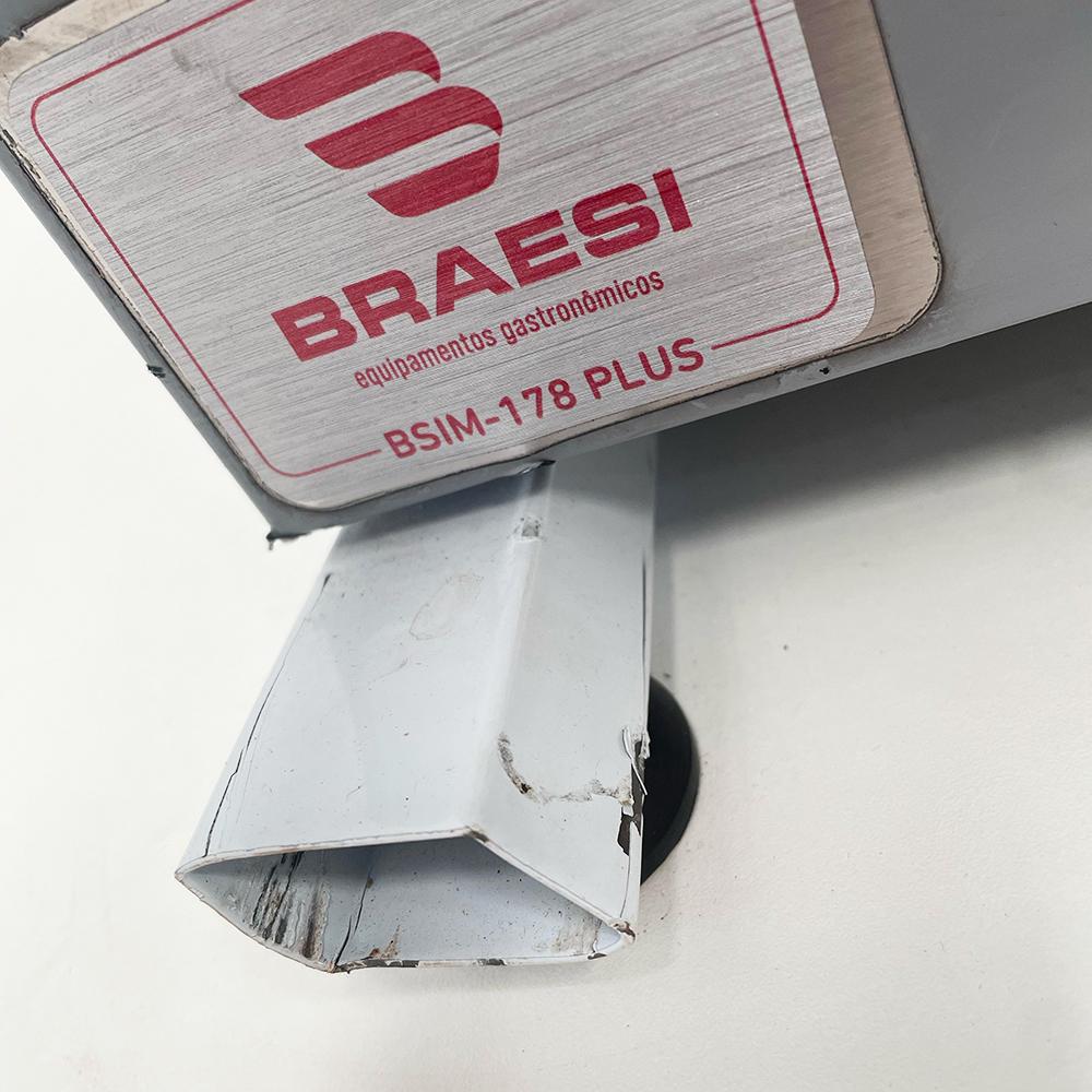 SEMINOVO - Mini Serra Fita Semi-inox Mesa Fixa 1,78m BSIM-178 Plus Bivolt - Braesi
