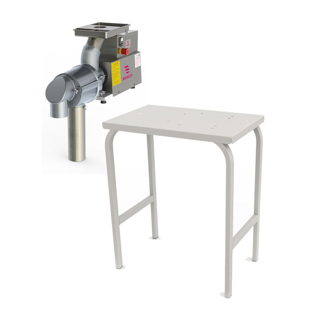 Kit Despolpadeira Extrator de Polpa de Frutas 3 Peneiras 60 Litros DES-60 Bivolt + Mesa Mes-100 - Braesi