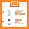 Kit - Faqueiro Premium 3 Peças + 1 Moedor de Sal Ou Pimenta Realce Em Acrílico e Inox - Tramontina