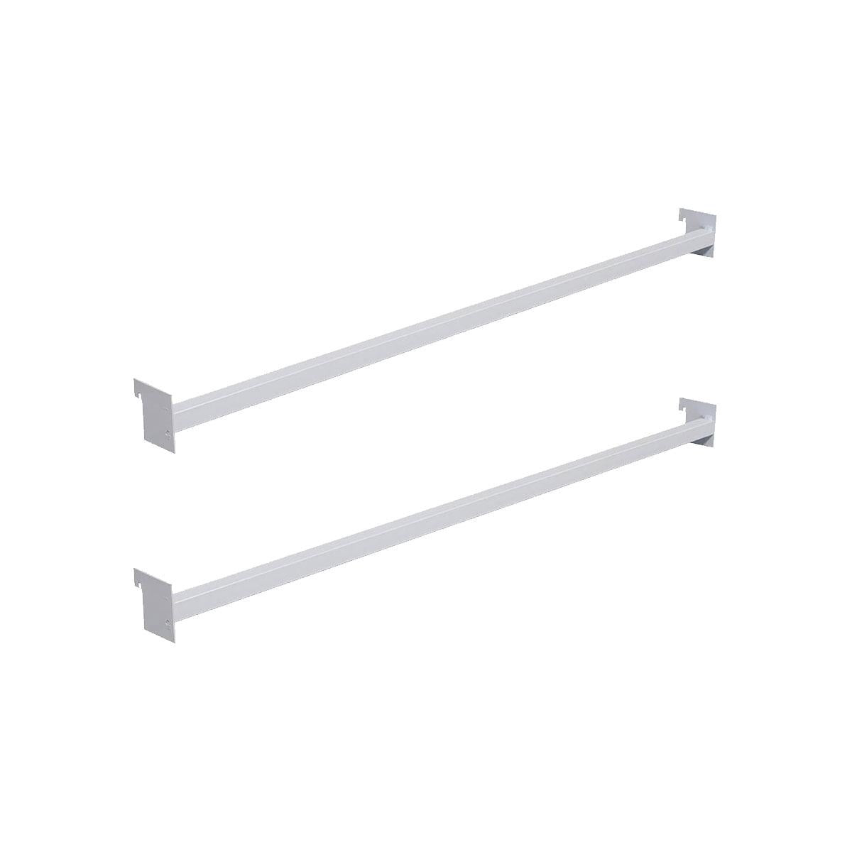 Conjunto 2 Réguas 92cm Para Gôndolas Premium Flex Branco - Amapá
