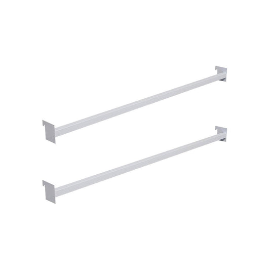 Conjunto 2 Réguas 92cm Para Gôndolas Premium Flex Branco - Amapá