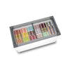 Kit - Freezer Horizontal Tampa de Vidro 318/399 Litros Nf40 - Metalfrio 127v + 8 Cestos Nextgen Branco