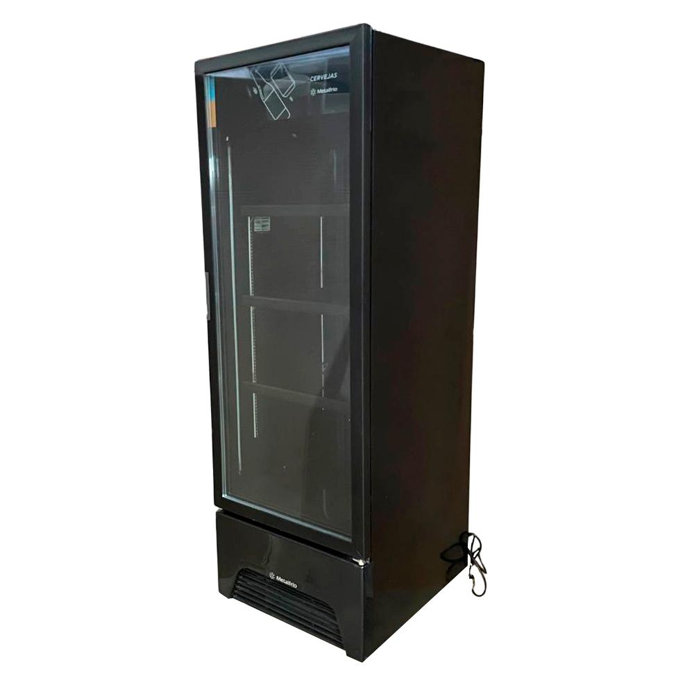 SEMINOVO - Cervejeira Expositor Vertical Porta de Vidro 497 Litros Vn50ah Optima All Black  Bivolt (com Transformador) - Metalfrio