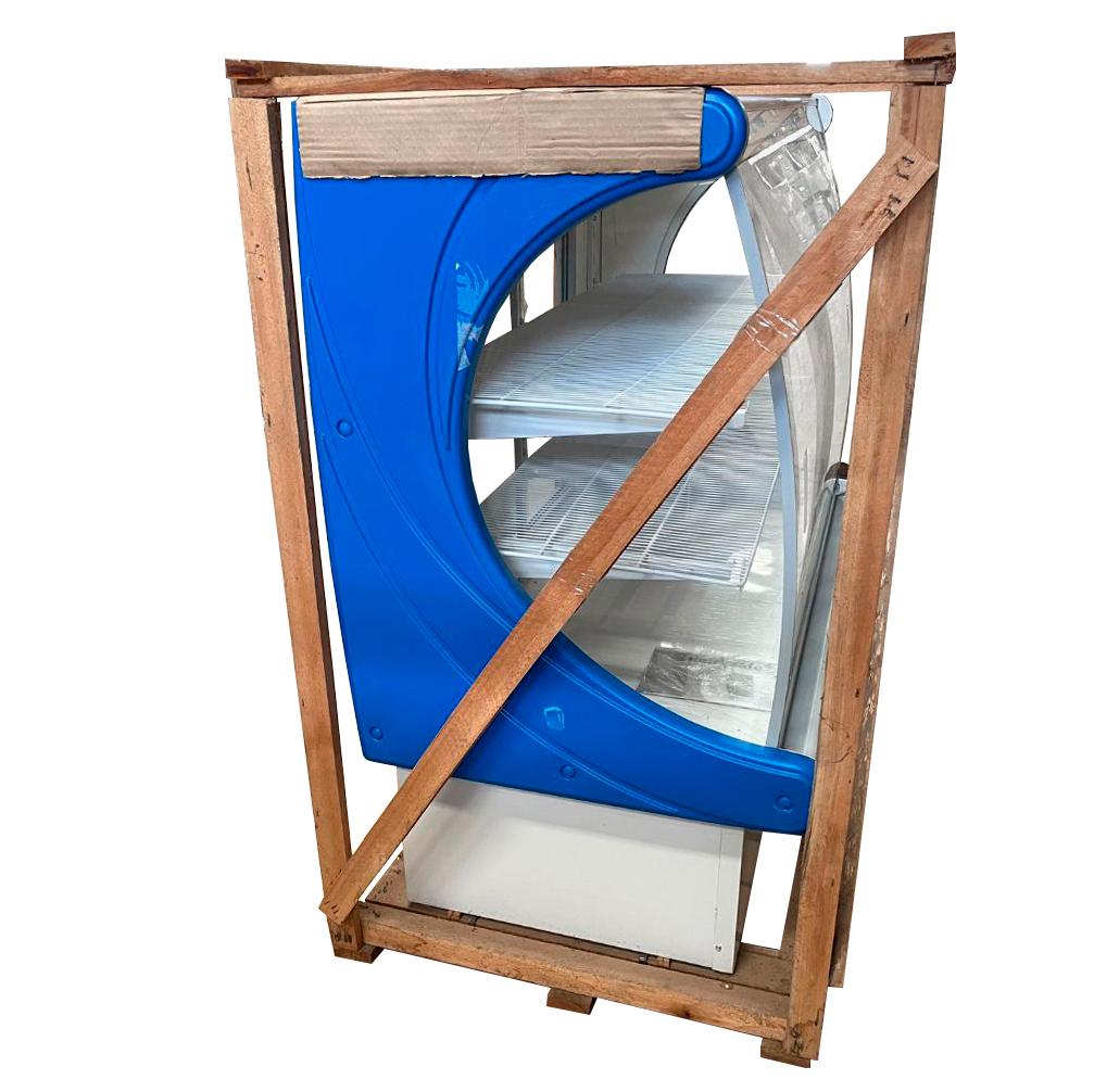SEMINOVO - Vitrine Panorâmica Seca 1,20m Vps 1200 Azul - Refrimate