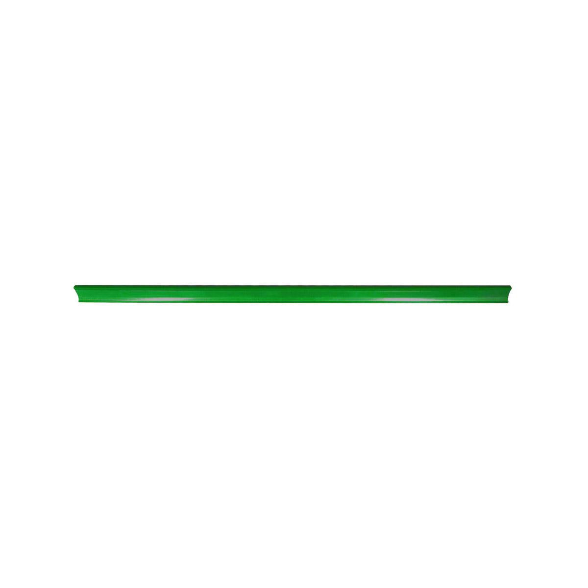Kit - 10 Porta Etiqueta Simples 90 cm Verde Com Acrílico New Plus/plus - Sa Gôndolas