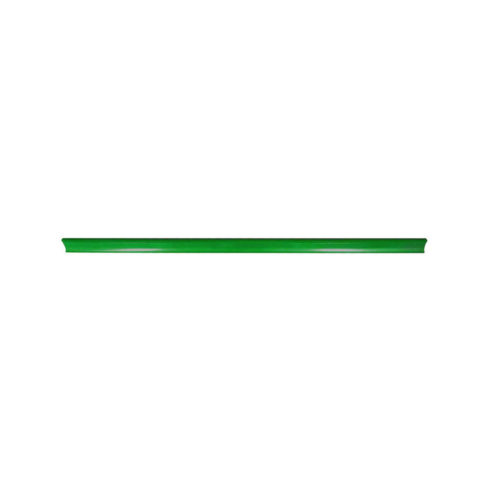 Kit - 10 Porta Etiqueta Simples 90 cm Verde Com Acrílico New Plus/plus - Sa Gôndolas