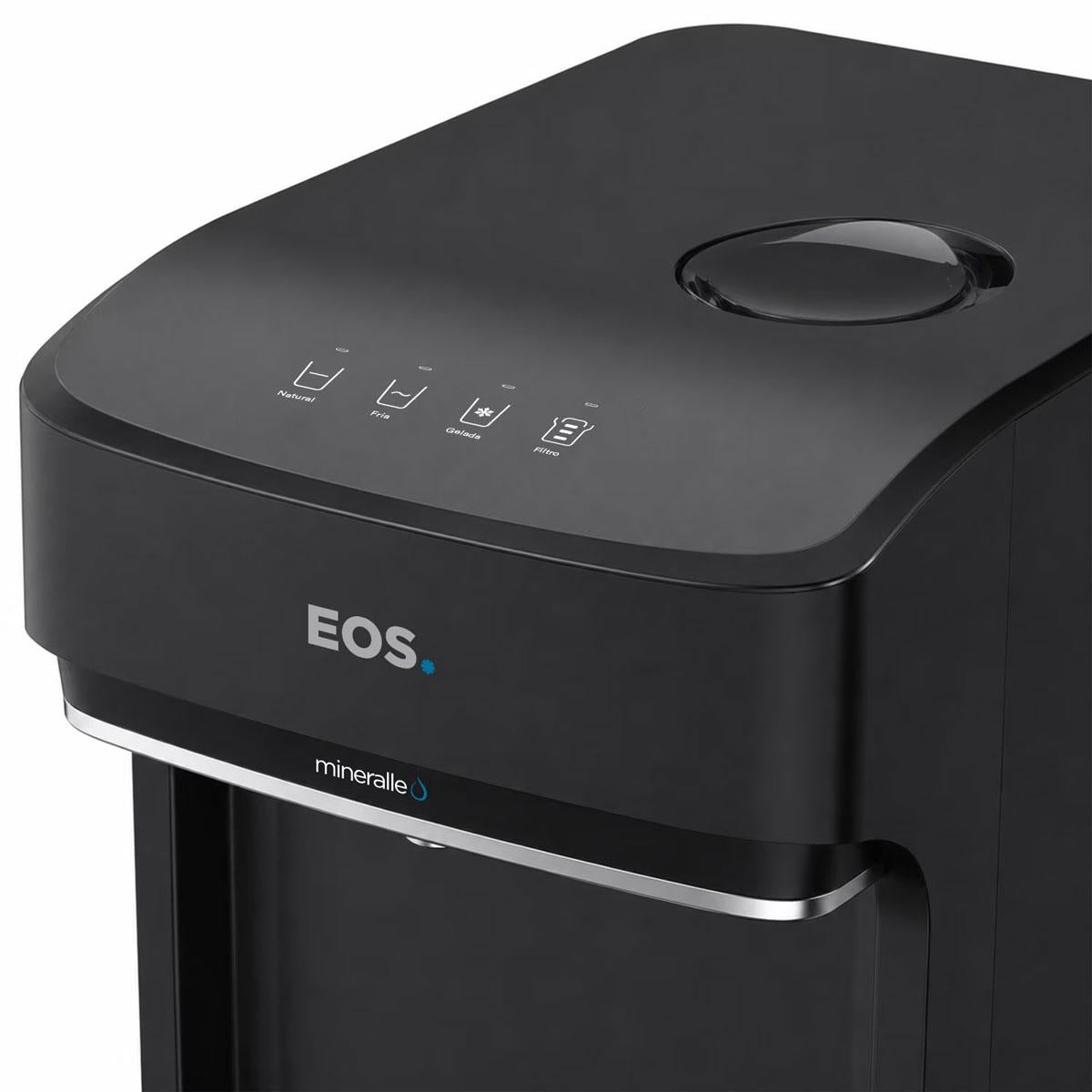 Bebedouro Purificador de Água Mineralle Digital Touch Compressor Preto EPC08P 127v - EOS B209326