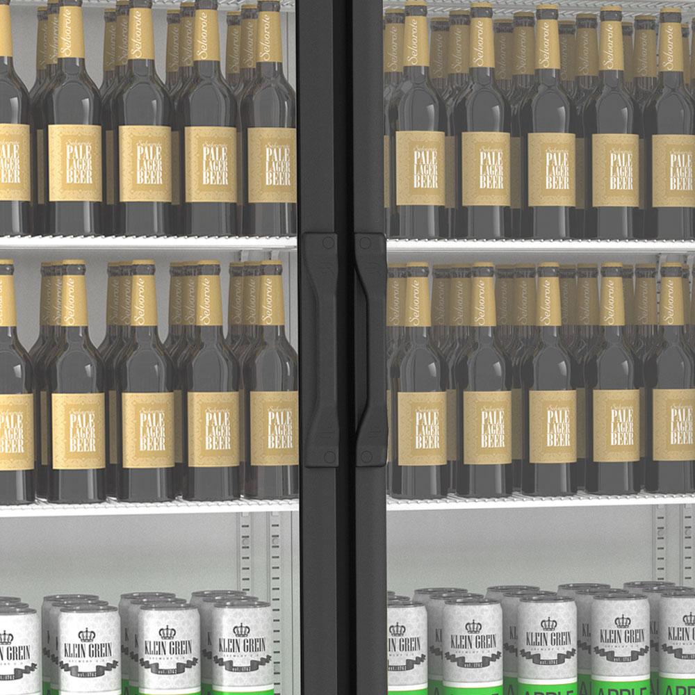 Autosserviço Vanguard Extra Frio Refrigerador Carnes e Bebidas 4 Portas Preto -5°C ASVEF4PVPB 220V - Refrimate
