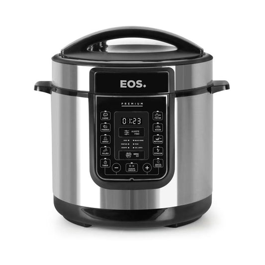 Panela de Pressão Elétrica Caçarola Multicooker Multiuso Digital Inox 6L EPP60DI 220V - EOS