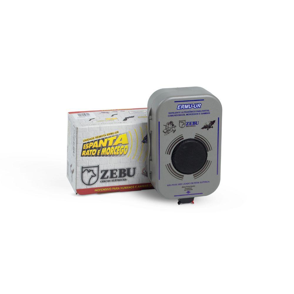 Kit Aparelho Sonoro Espanta Morcegos e Ratos ERMU Turbo + 2 Unidades Repetidoras - Zebu