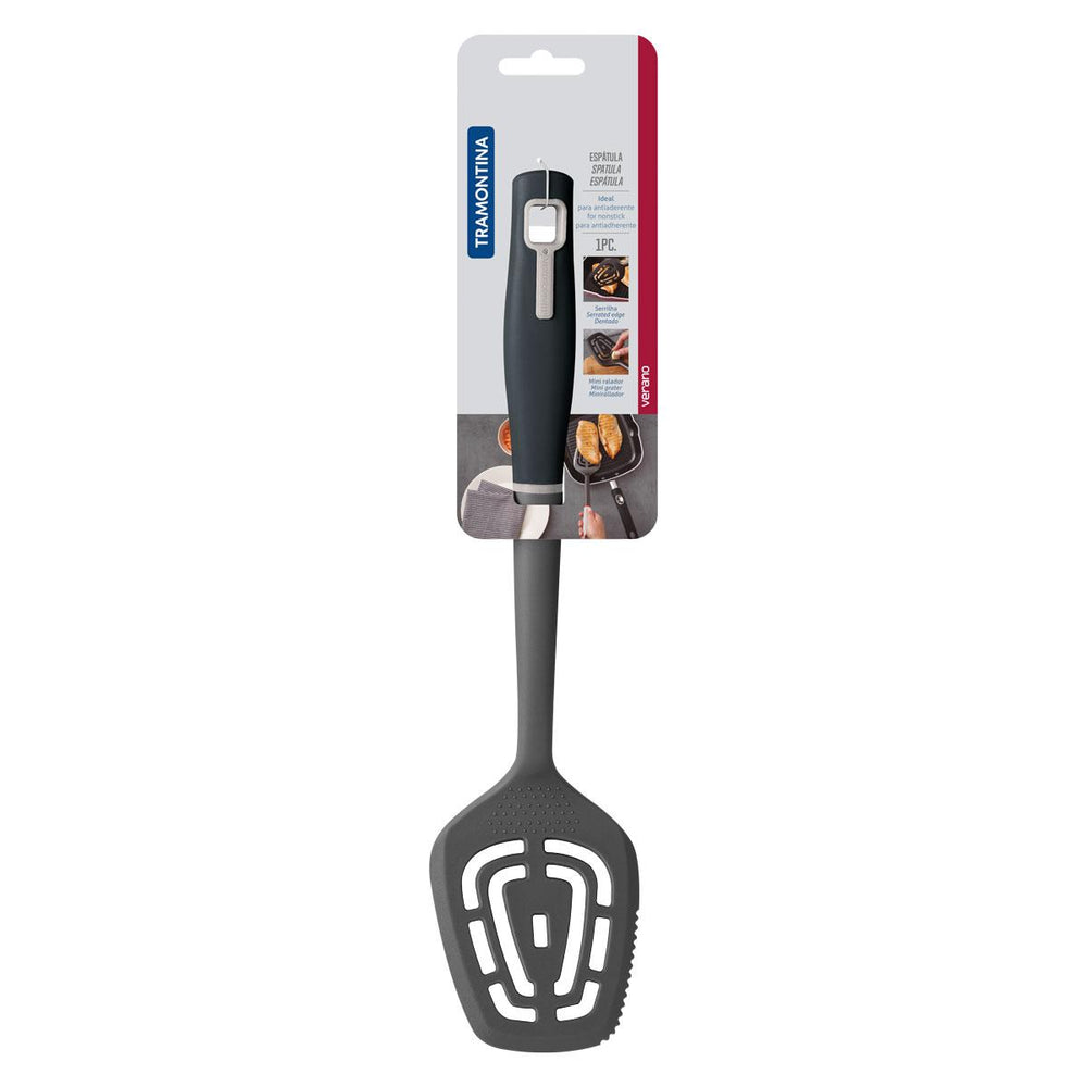 Espátula Verano Bojo em Nylon Cabo Polipropileno Mini Ralador Ônix - Tramontina 25570130