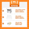 Kit - Forno Gás Industrial Roma Inox Firi110 + Grade Extra + Kit Gás 2kg