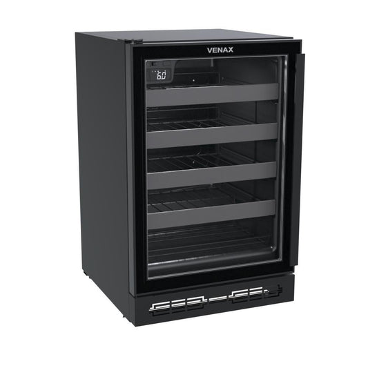 Adega Cave in Touch Preto Fosco Porta Invertida de Embutir 82L CAVETOPLIGHTIN100 127V - Venax 29767