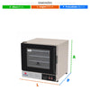 Forno Turbo Prp-004 Plus 127v Preto + Bancada Mes-004 Progás + 8 Assadeiras Cimapi