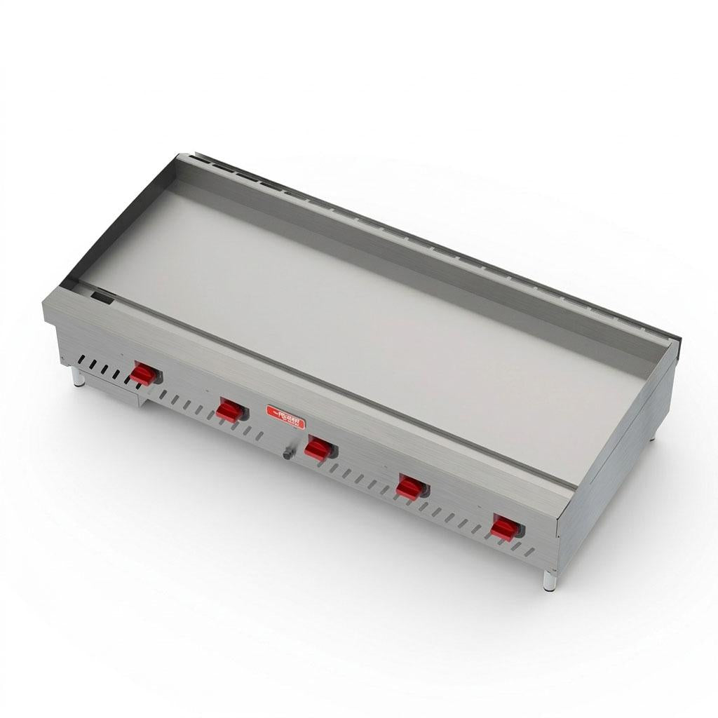 Chapa de Fritura a Gás Glp Estrutura Inox Chapa 150cm 19mm CHEXP1525-G19 - Red Chameleon 294036-1
