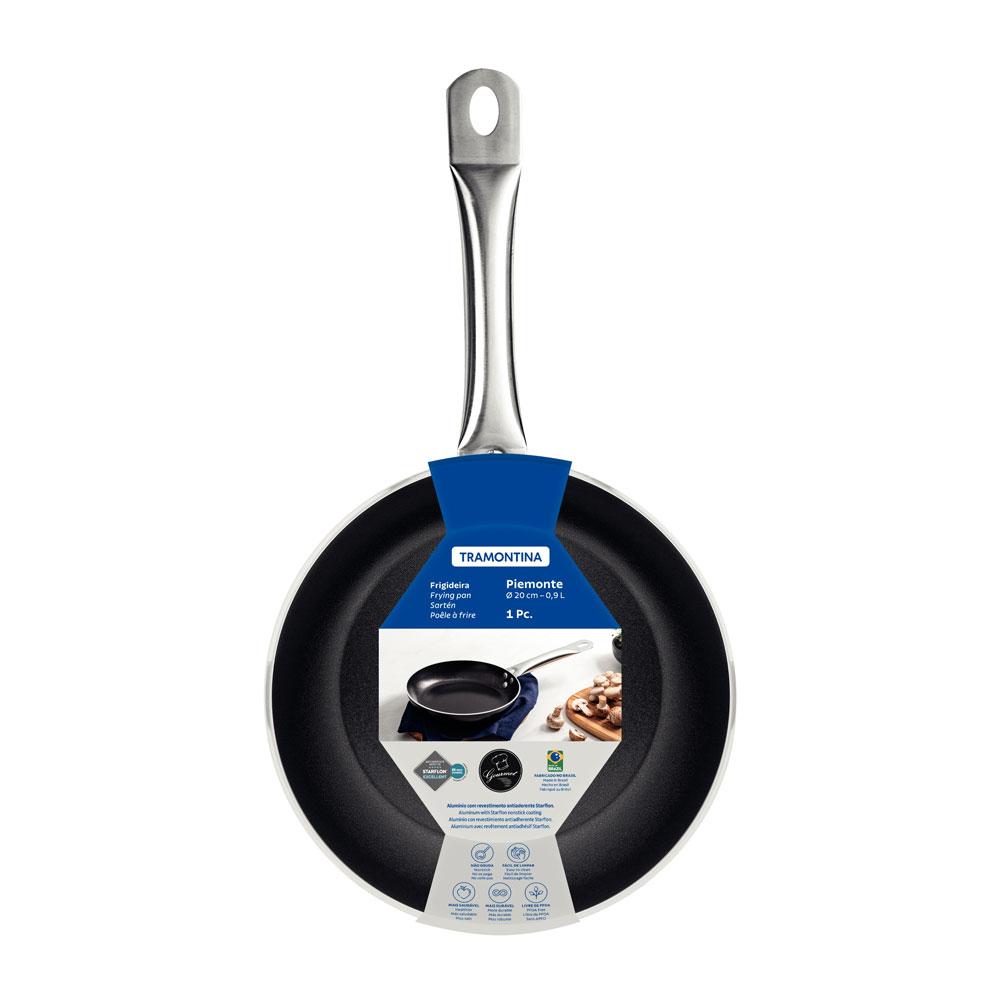 Frigideira Piemonte em Alumínio 2,2mm Antiaderente Preto 20 cm 0,9 l Preto - Tramontina 28350020