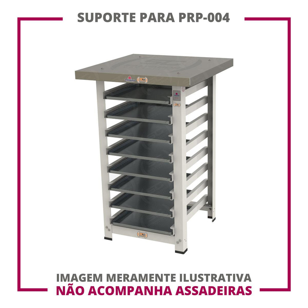 Mesa Bancada De Apoio Para Fornos PRP-004 Em Aço Inox MES-004 - Progás