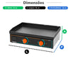 Chapa Bifeteira Profissional Deguste Luxo 6,35mm Elétrica 80cm CE80N New 220v - Venâncio 78423