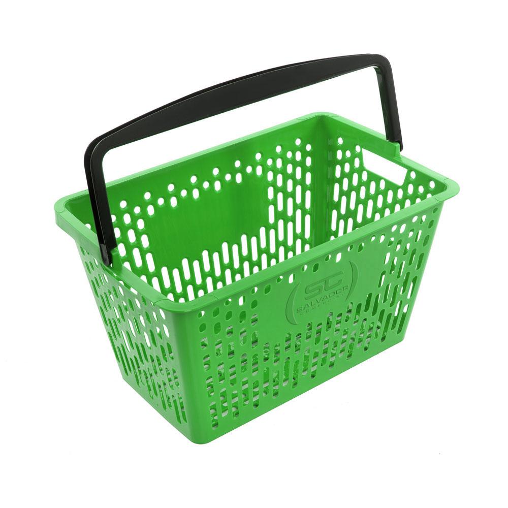 Carrinho De Compras Preto Com Cestos 12kg Removíveis Verde D-500 - Dellaplast