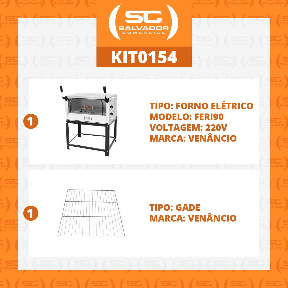 Kit - Forno Elétrico Industrial Roma Inox Feri90 + Grade Extra - Venâncio