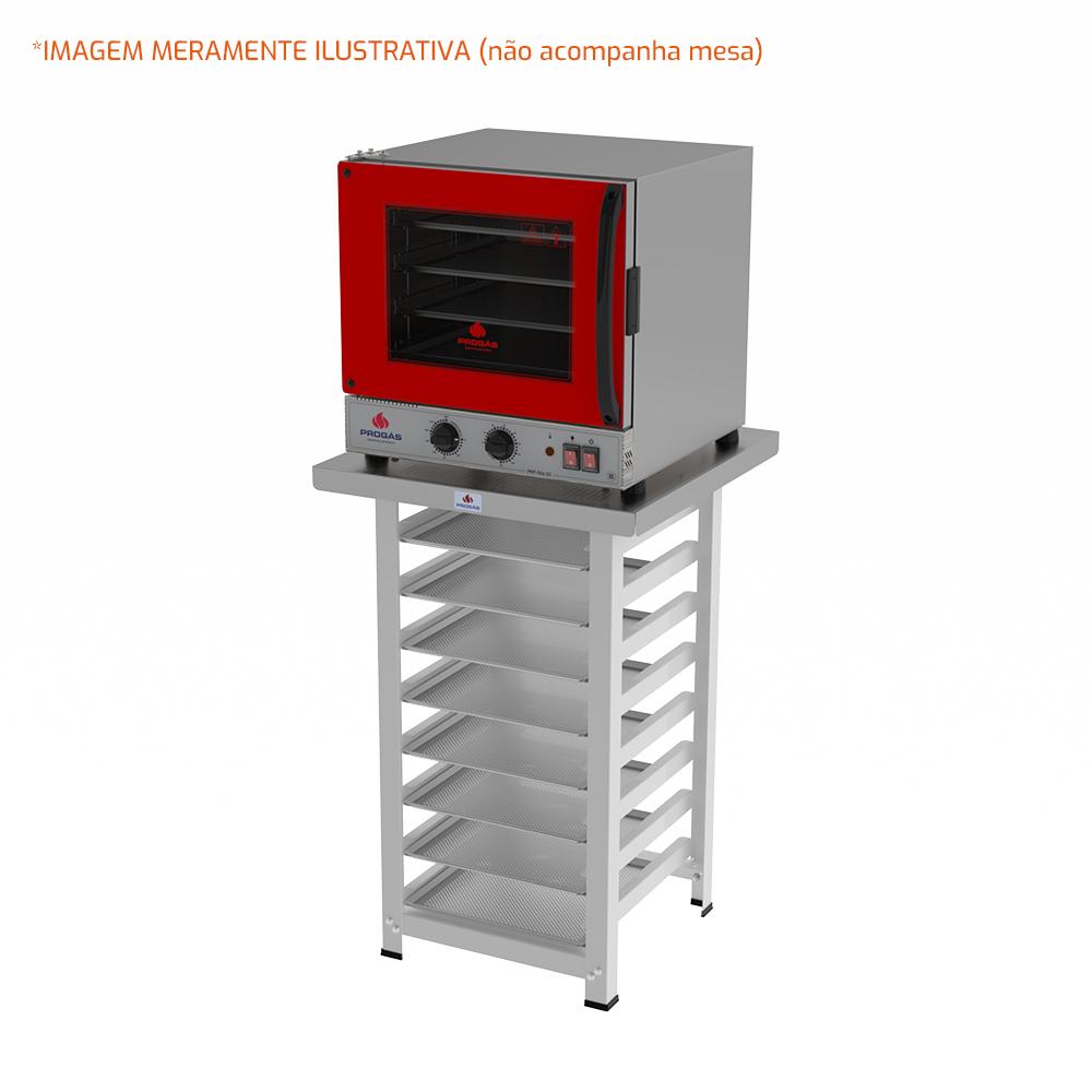 Kit Forno Turbo Elétrico PRP-004 G2 220V Vermelho Progás + 8 Assadeiras Cimapi