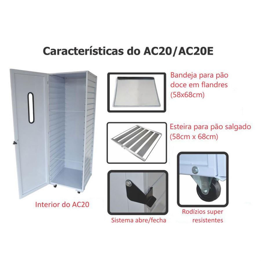 Kit - Armário Crescimento 20 Esteiras 5 Tiras Ac20 + 20 Esteiras - Venâncio