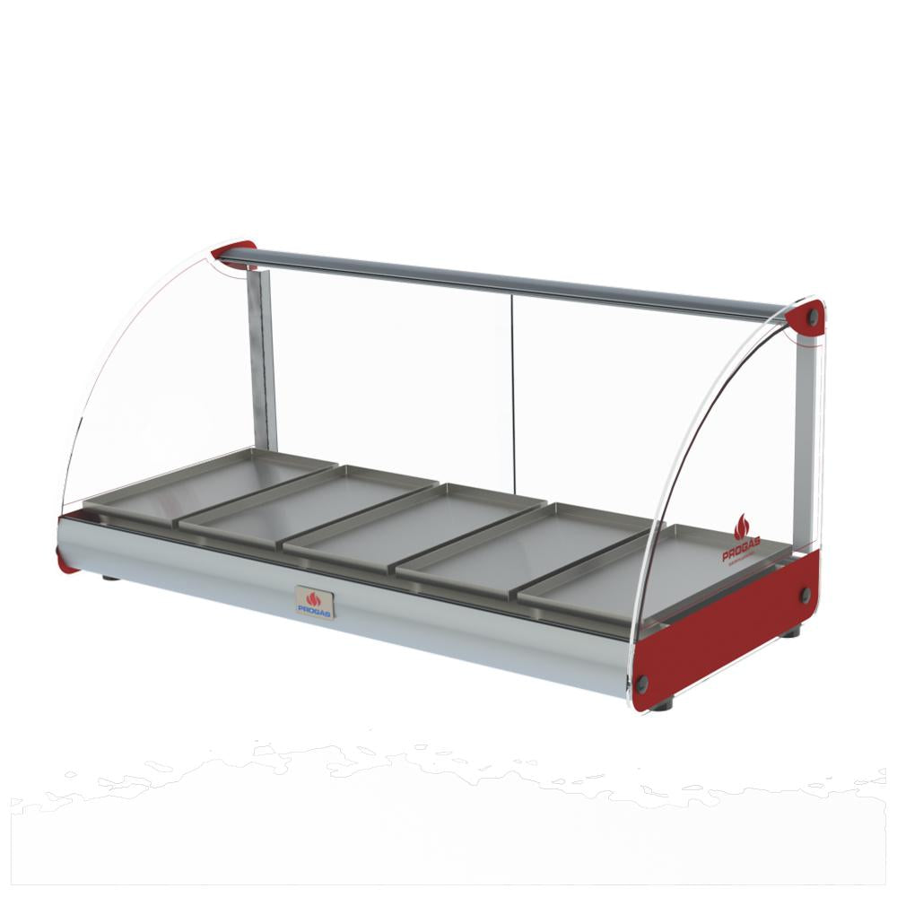 Estufa de Salgados Aquecida Curva 5 Bandejas 500w PRV-05E Vermelho 127V - Progás P38923