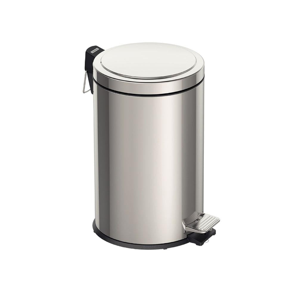 Lixeira Inox Polido Prime Brasil com Pedal 12 Litros Balde Interno Removível - Tramontina 94538112