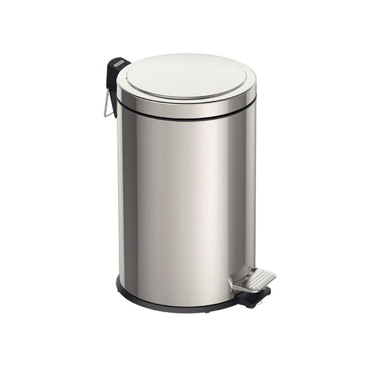 Lixeira Inox Polido Prime Brasil com Pedal 12 Litros Balde Interno Removível - Tramontina 94538112