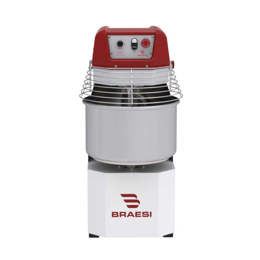 Amassadeira Espiral 25 Kg Masseira Industrial Epóxi 2 Velocidades Motor 2,5CV AES-25 G3 Trifásico 380T - Braesi B18420