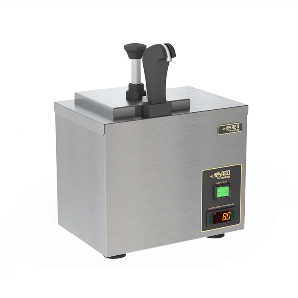 Dispenser Elétrico Aquecido Para Molhos e Queijo Pump 2,5l Lanchonetes Dispq 220v - Red Chameleon