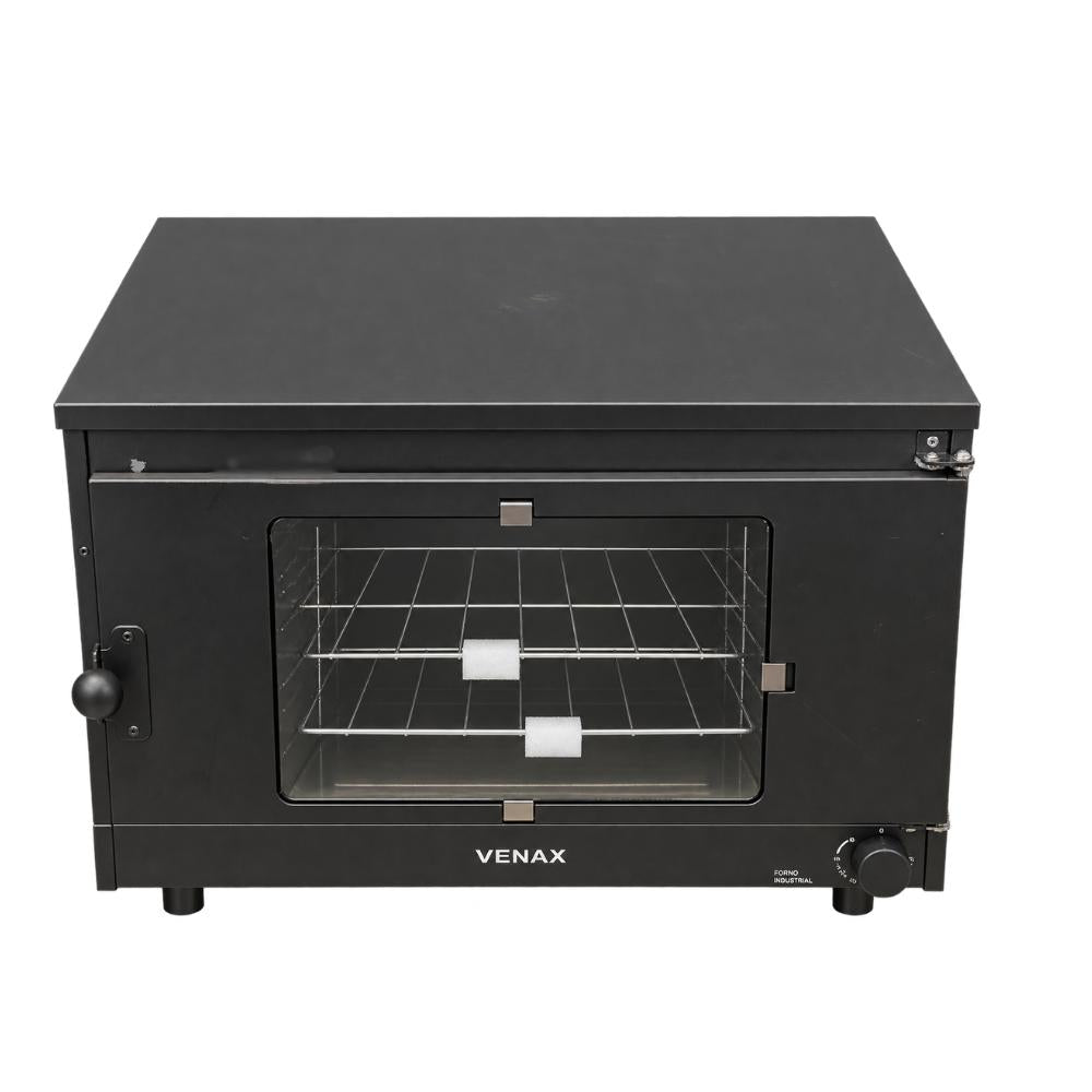 Seminovo - Forno Industrial  FI 77l de Bancada Preto Interno Esmaltado Gas GLP FI77SB - Venax 21384