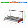 Estufa de Aquecimento Curva Alimentos 4 Bandejas 250w Prv-04e Vermelho 127v - Progás P38921
