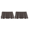 Kit Estrado Plástico Preto 2 Un 50x50cm Para Açougues - Della Plast