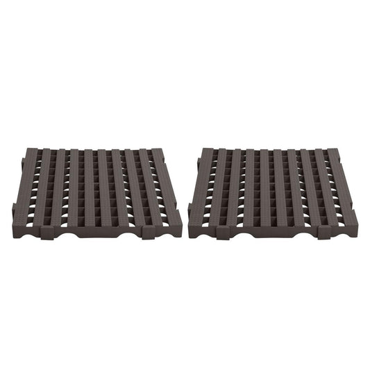Kit Estrado Plástico Preto 2 Un 50x50cm Para Açougues - Della Plast