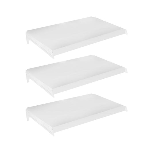 Kit 3 Bandejas Prateleiras 40x73 Ponta Para Gôndolas New Plus Sem Porta Etiquetas - SA Gôndolas