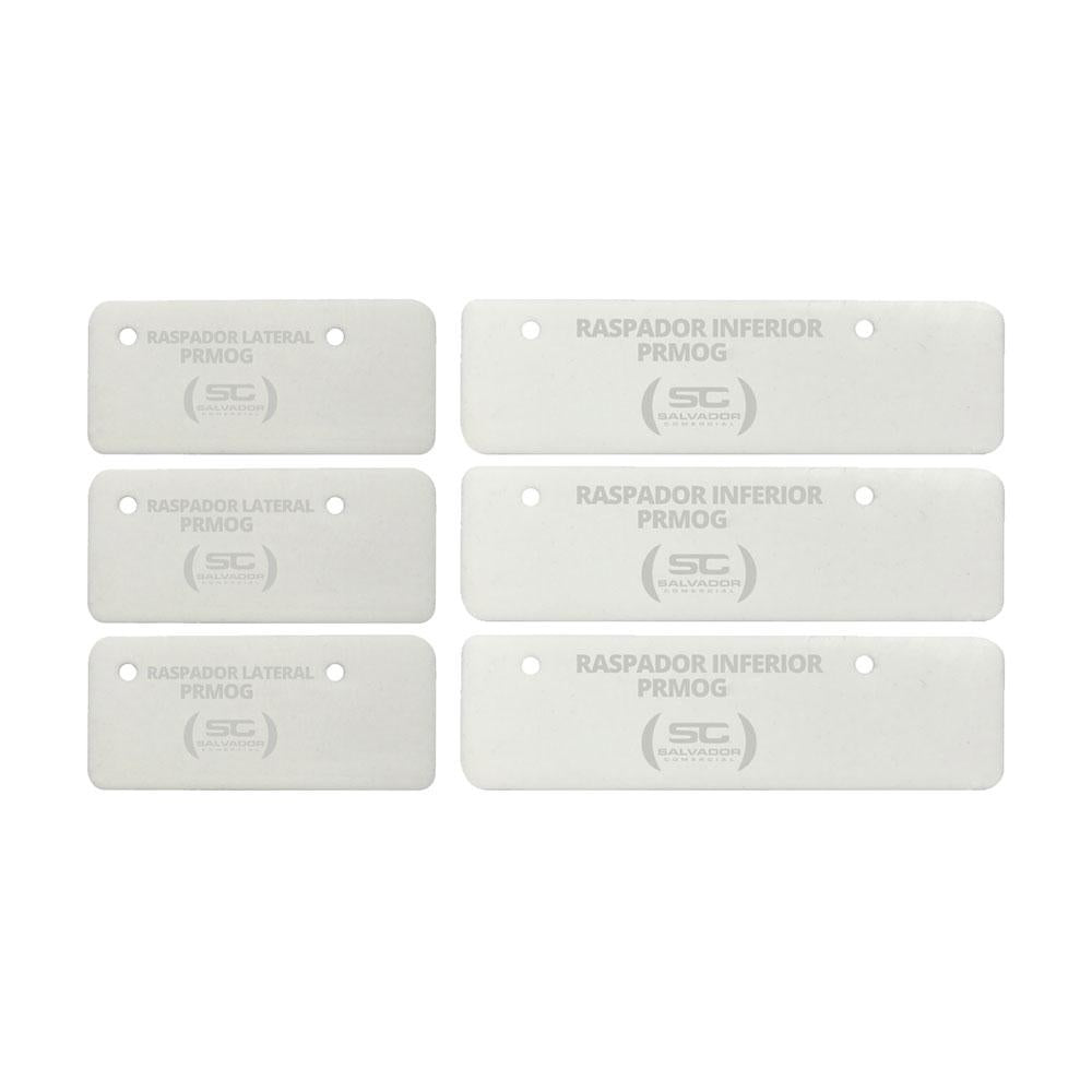 Kit - 3 Pares de Raspadores Silicone Prmog07 Mogmix - Progás