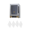 Kit Forno Turbo Elétrico Profissional Digital Prp-008 Plus 220v Dourado + 4 Grades - Progás