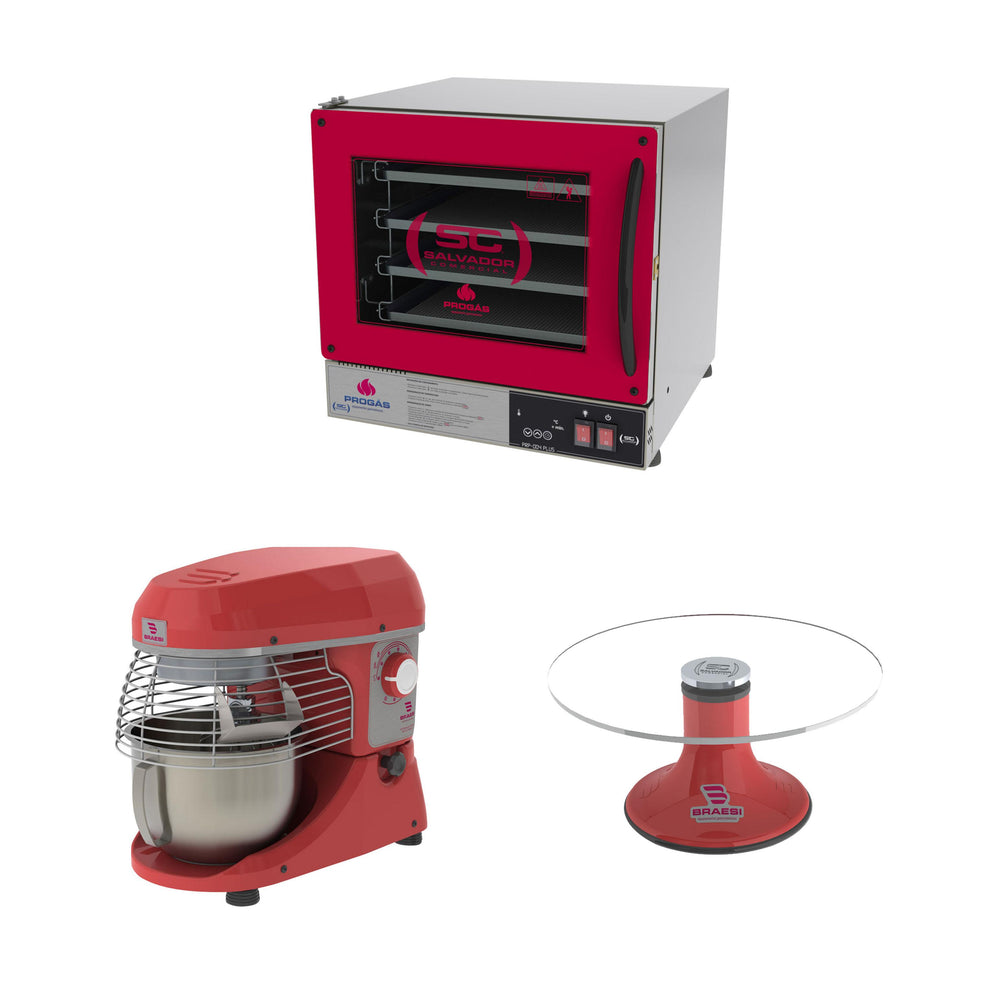 Kit Batedeira BPEL05 Premium + Forno PRP-004 Plus + Bailarina - 127V - Braesi
