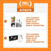 Kit - 1 Faqueiro Inox 30 Peças Ipanema Preto + 2 Faqueiros Inox 24pç - Tramontina