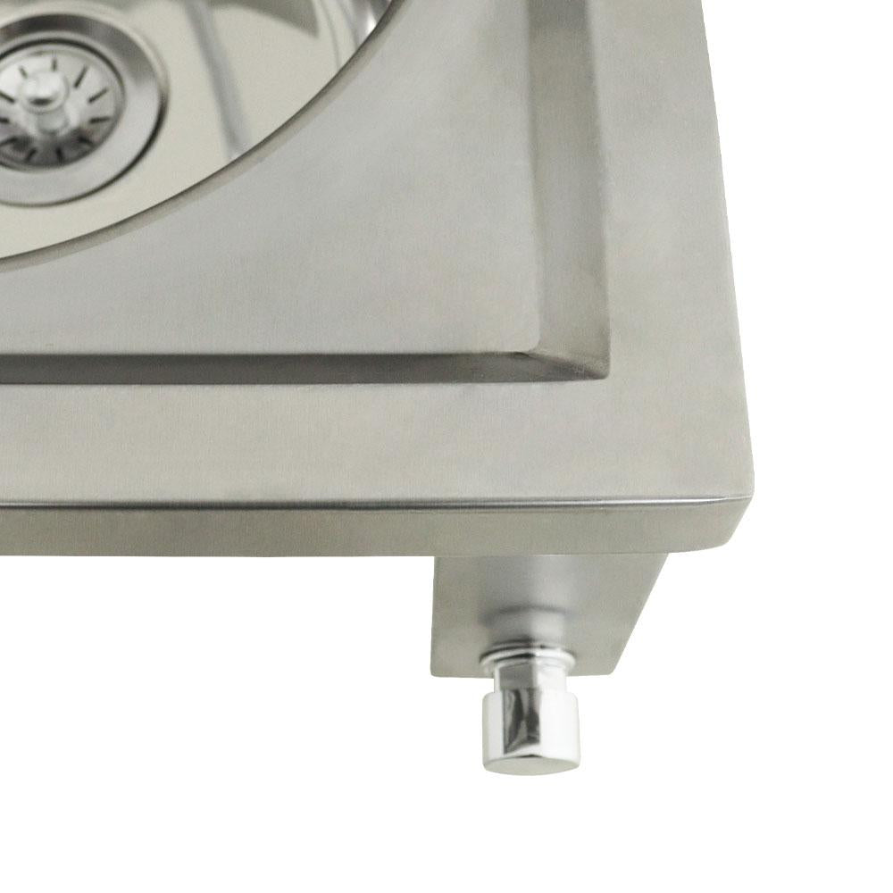 Lavatório de Mãos Pia Para Assepsia Inox 430 43x45 Cuba 30x15 Acionamento no Joelho - Imeca 7495
