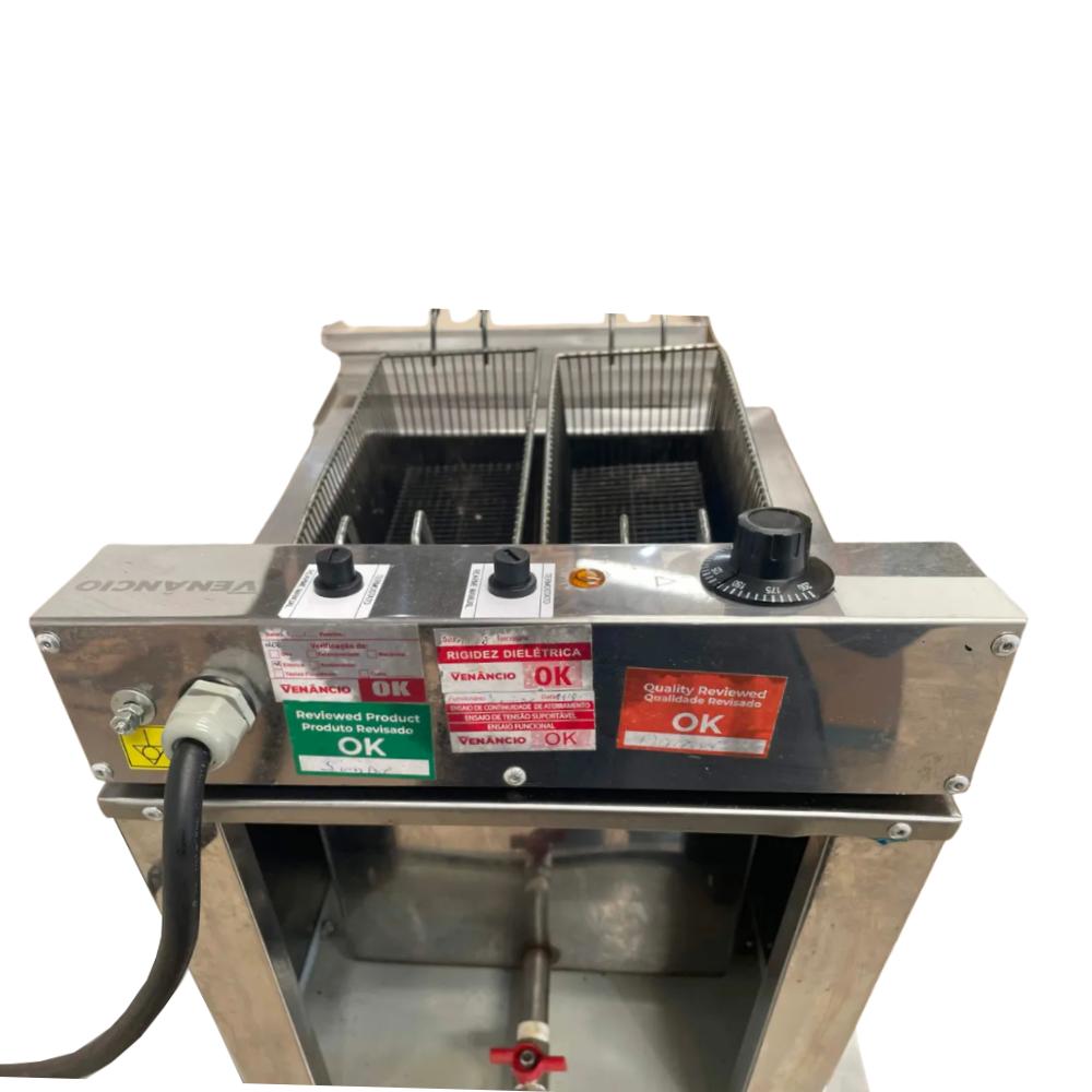 Seminovo - Fritador Elétrico Água e Óleo 23l Mesa SFAO4 - Venancio 220v 16642