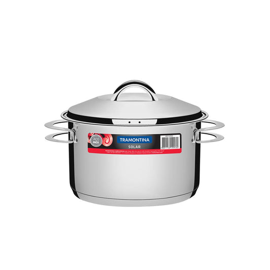 Panela Em Aço Inox Fundo Triplo Linha Solar 6,1 Litros Pit 2 - Tramontina