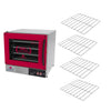 Kit Forno Turbo Elétrico Profissional Digital PRP-004 Plus 127V Vermelho + 4 Grades - Progás