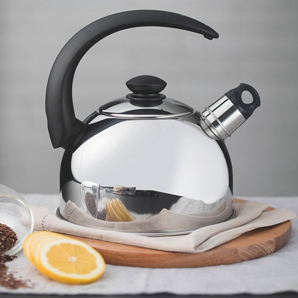 Chaleira em aço inox com Apito capacidade 2,1 Lts - Tramontina 61483013