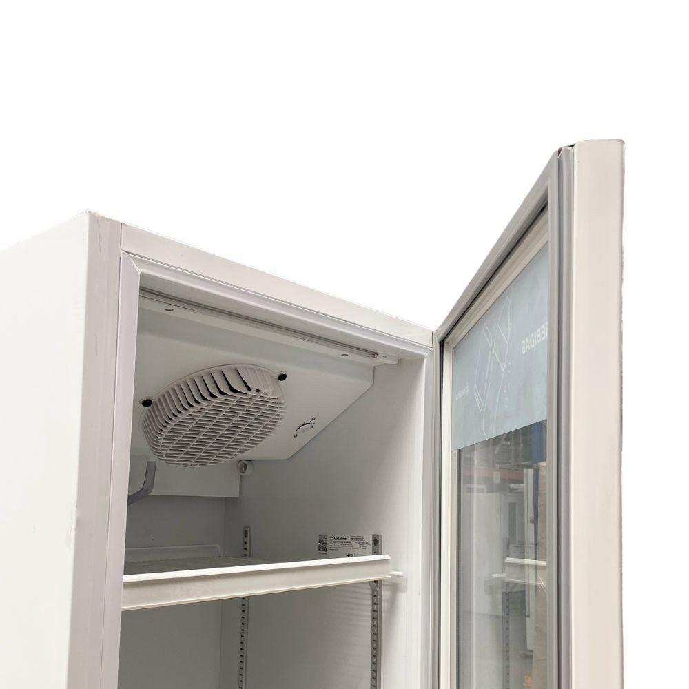 SEMINOVO - Visa Cooler Refrigerador Expositor de Bebidas Vertical 2 a 8ºc 370l VB40AL 127V Branco - Metalfrio