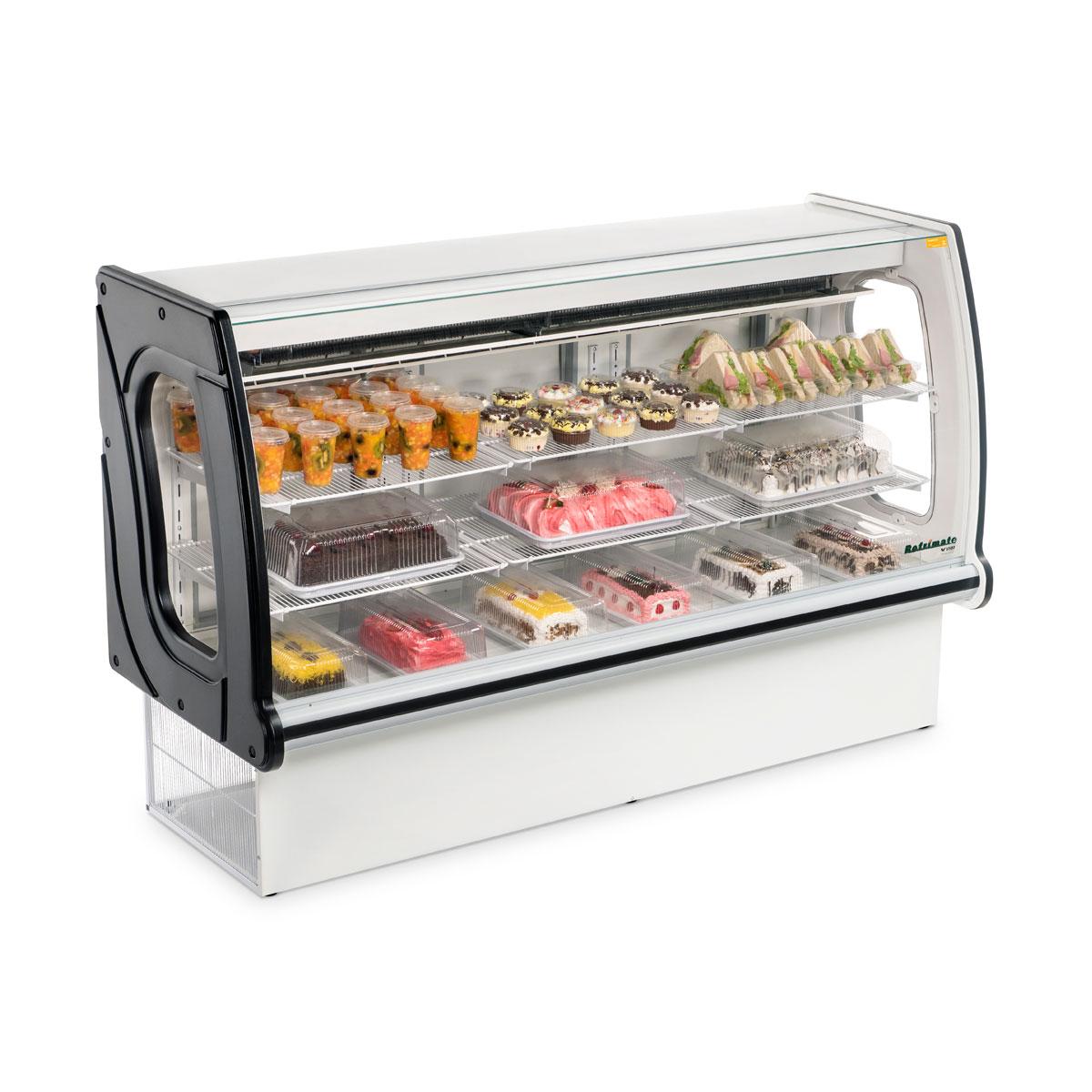 SEMINOVO - Vitrine New Panorâmica Refrigerada Serpentina 1,79m, Vnprs 1790 Preto 220V - Refrimate