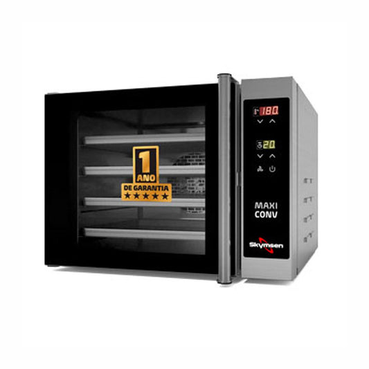 Forno Turbo Elétrico Compacto Digital 220V com Vapor 4 Assadeiras Convecção Maxiconv VP - Skymsen